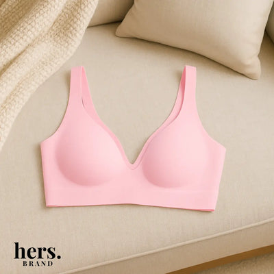 CloudLift VR-C Jelly Bra by hers. – Seamless, Wireless, Buttery-Soft Everyday Support with a Deep V hers.
