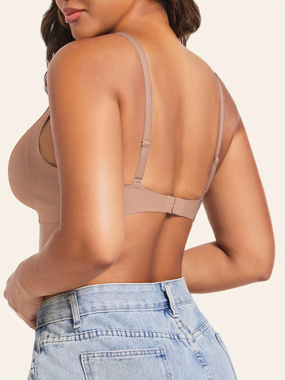 CloudLift VR-C Jelly Bra by hers. – Seamless, Wireless, Buttery-Soft Everyday Support with a Deep V