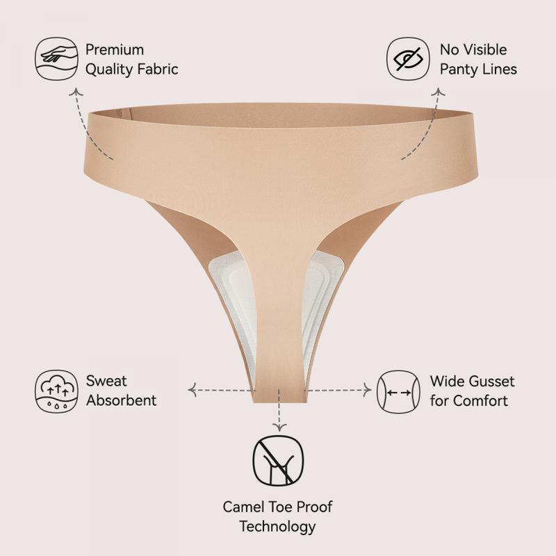 Camel Toe Cover Thongs – Seamless Comfort, Everyday Confidence