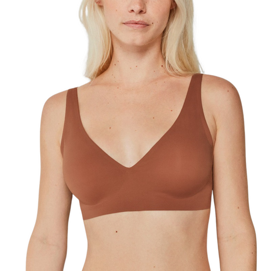 CloudLift VR-C Jelly Bra by hers. – Seamless, Wireless, Buttery-Soft Everyday Support with a Deep V