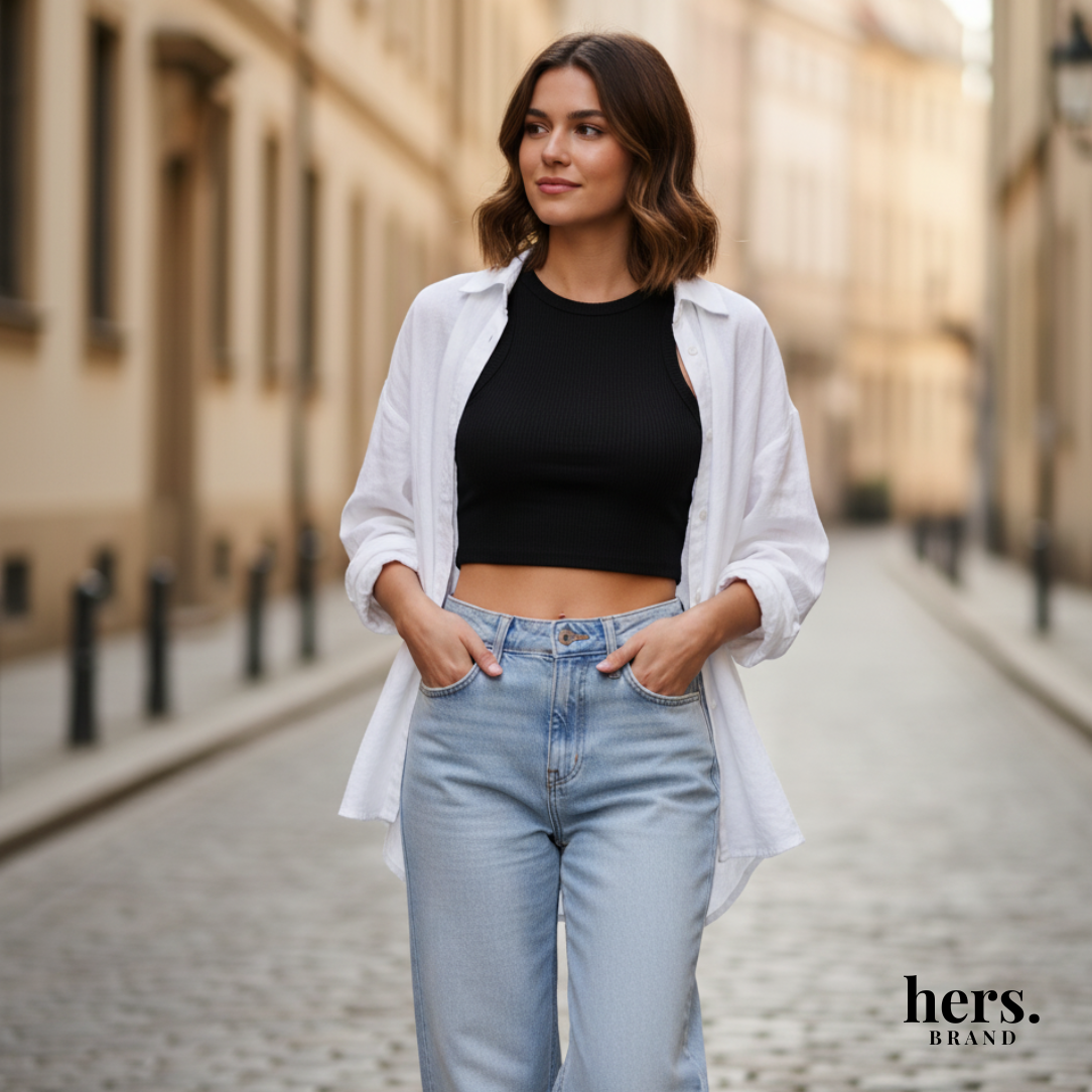 Women’s High Waist Wide Leg Jeans