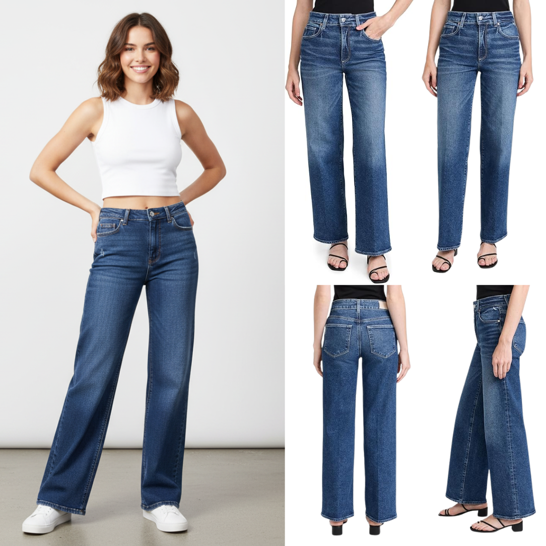 Women’s High Waist Wide Leg Jeans