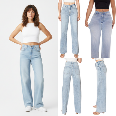 Women’s High Waist Wide Leg Jeans